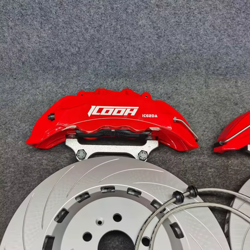 Kit pinzas freno 6 pistones ICOOH discos monobloque–Tesla 3/X/Y 18-21 - imagen 2