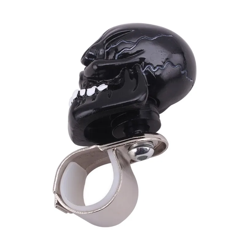 Pomo giratorio universal para volante con diseño de calavera - imagen 4