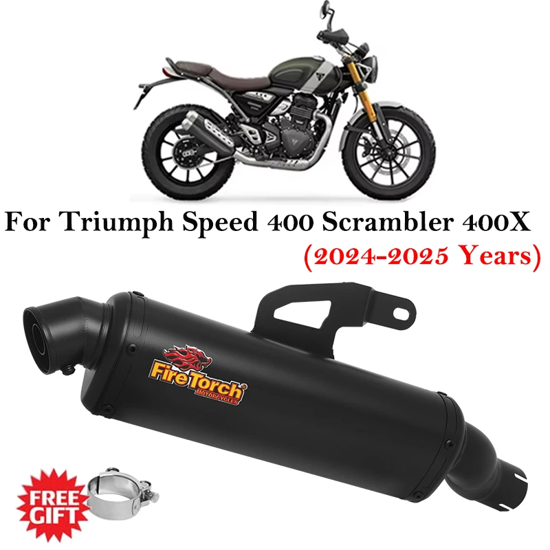 Slip On Triumph Speed 400 Scrambler 400X 2024-25 – Escape tubo medio