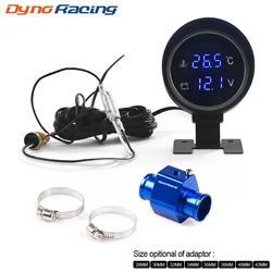 Medidor de temperatura del agua y voltímetro LCD 10-24 V