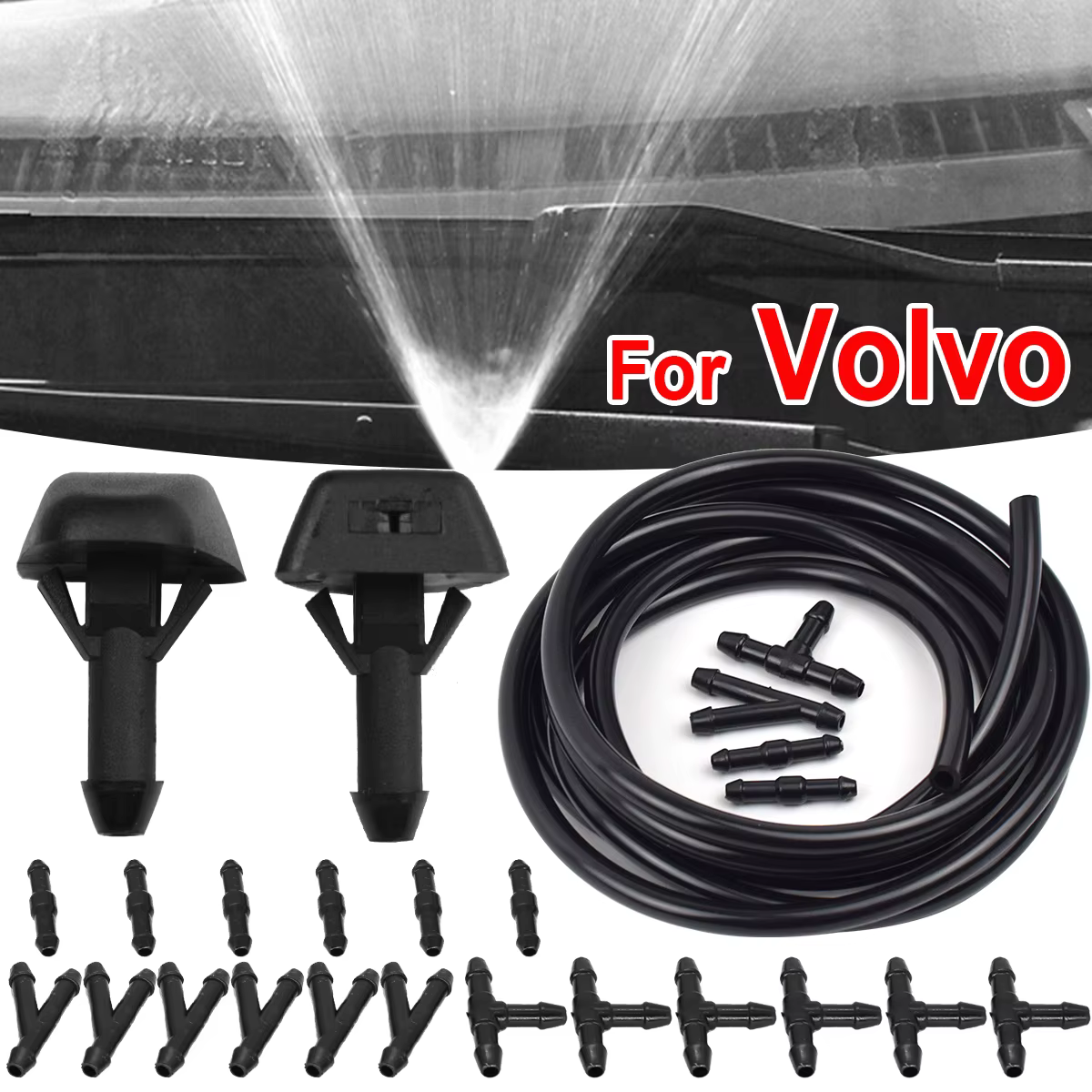 Volvo 30655605 Kit manguera limpiaparabrisas delantero – C30/V40/S40