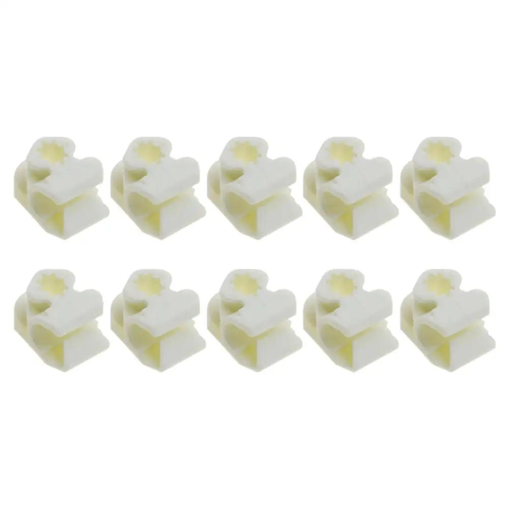 Clips blancos de plástico para manguera de freno de coche