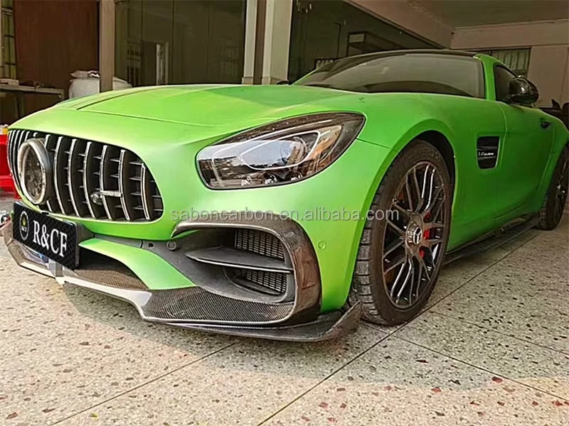 Labio delantero de carbono estilo Renn para Mercedes-AMG GT C190 - imagen 4