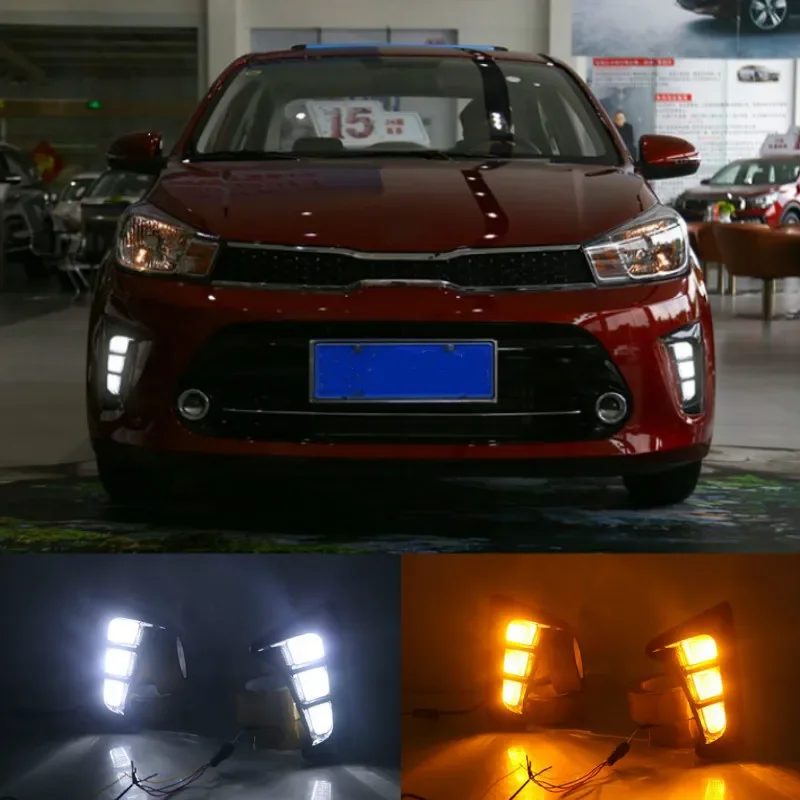 Luces LED DRL KIA PEGAS 2018-2019 circulación diurna - imagen 2