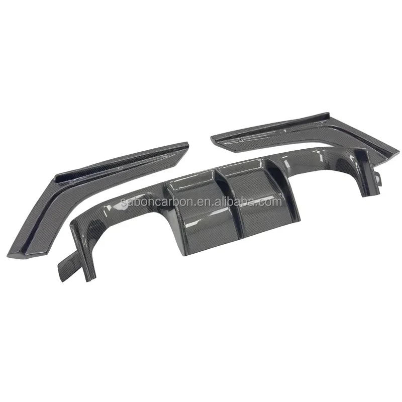 Difusor trasero labio fibra carbono BMW F80 M3 F82 M4 2015-2019 - imagen 3