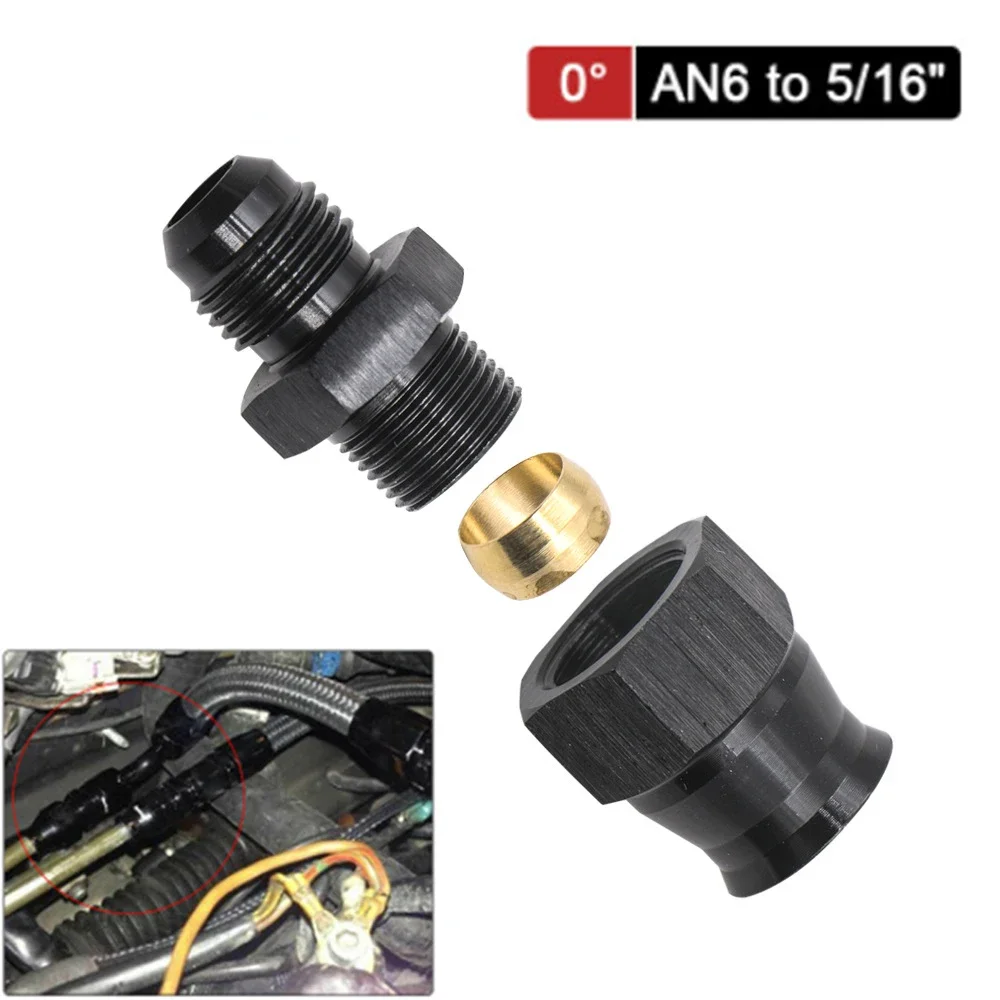 Racor de combustible universal aluminio AN6 hembra para tubo 3/8-5/16 - imagen 2