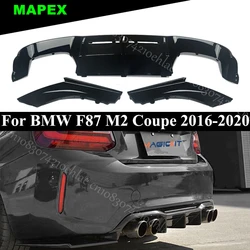 Difusor trasero negro brillante BMW F87 M2/M2C 2016-2020