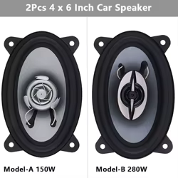 Altavoces para coche 4x6 pulgadas, 150 W / 280 W