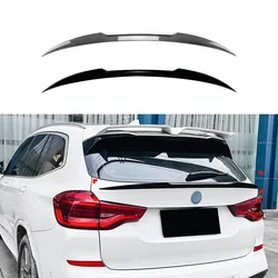 Alerones de carbono para bmw X3 G01 2018 +, negro brillante, tapa de maletero trasero, alas de alerón, pegatinas de ajuste, accesorios exteriores, MONTFORD