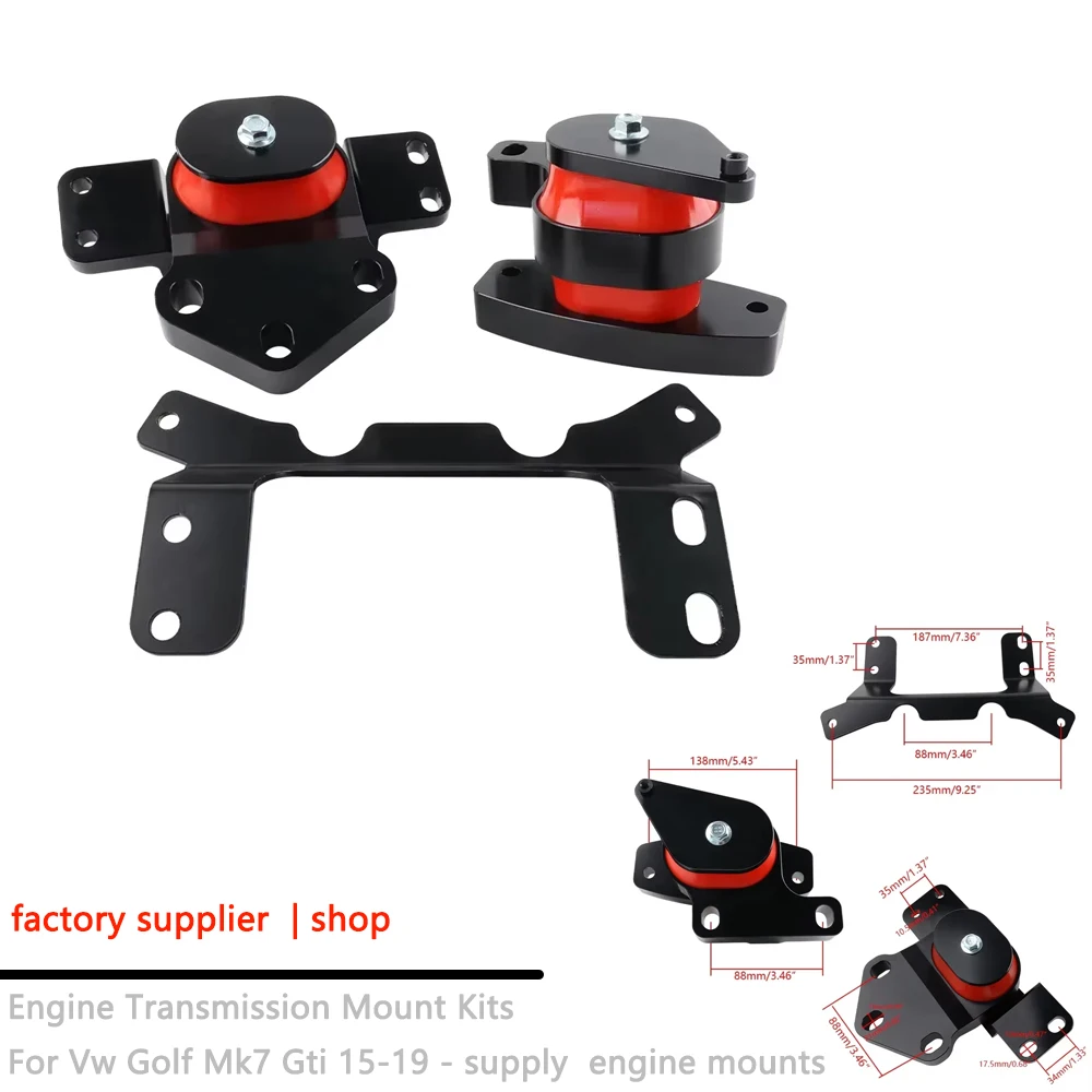 Soportes de motor reforzados antivibración para VW Golf R MK7 2.0 TSI