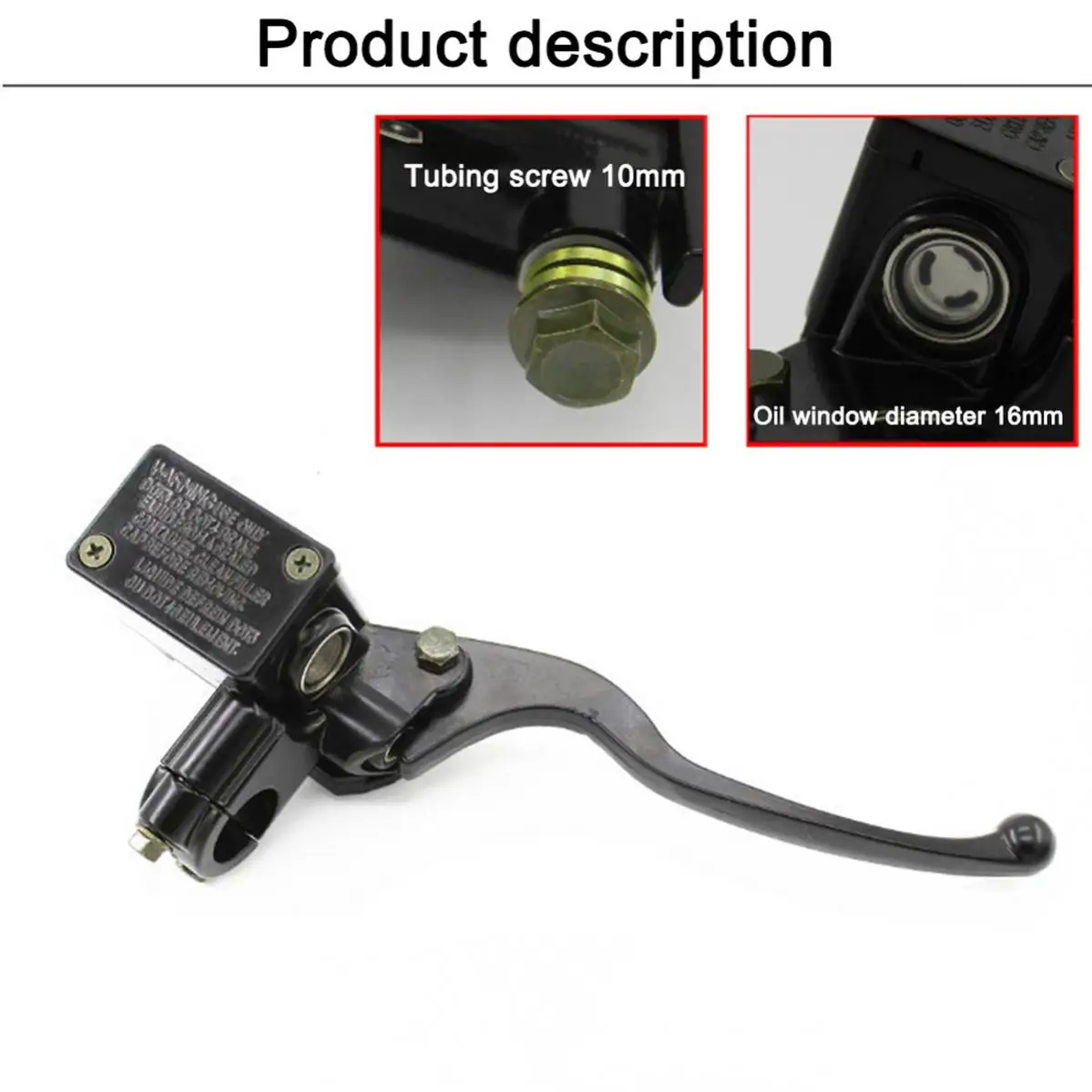 Bomba de freno hidráulica universal para moto, buggy y scooter - imagen 3