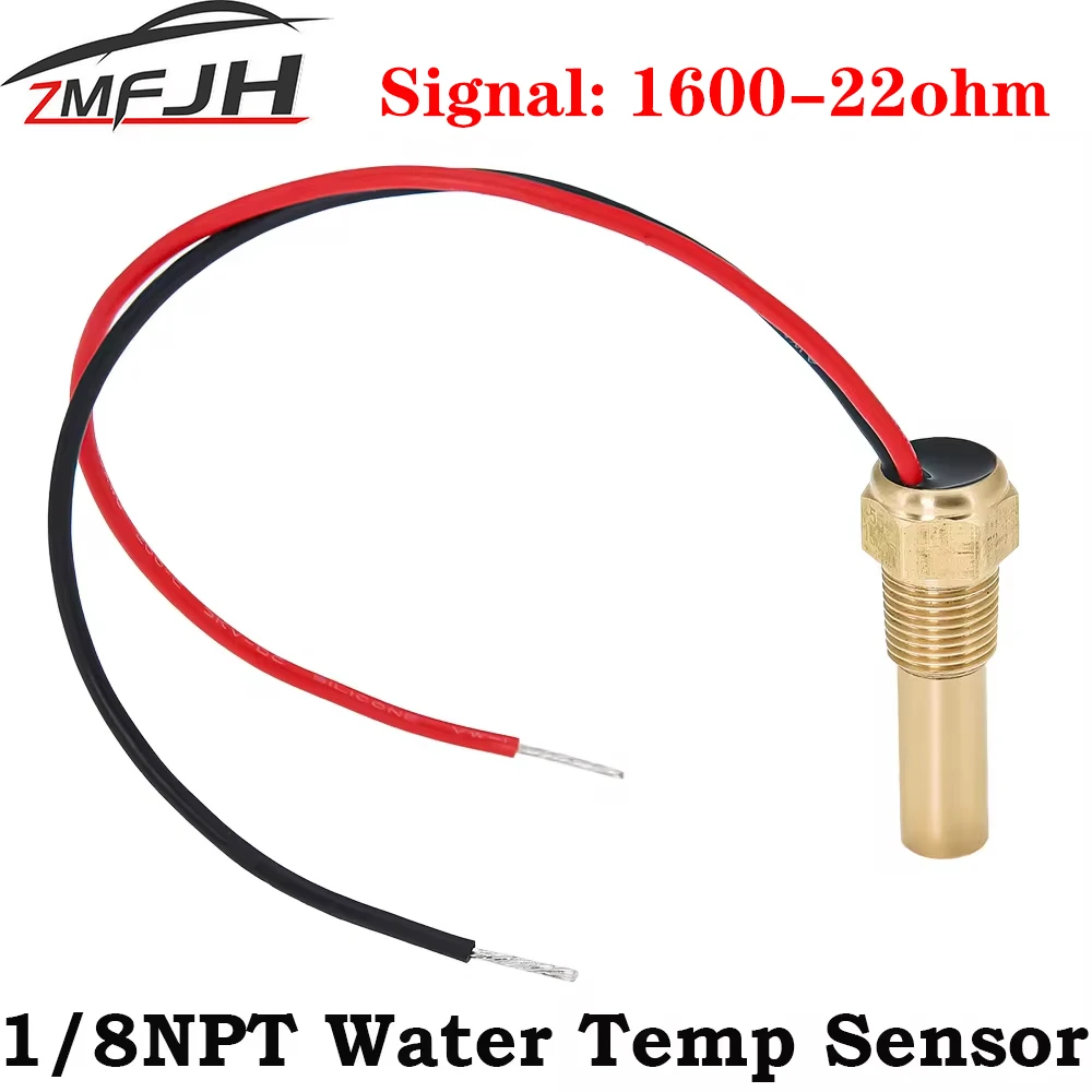 Sensor temperatura agua rosca 1/8NPT para coche y barco