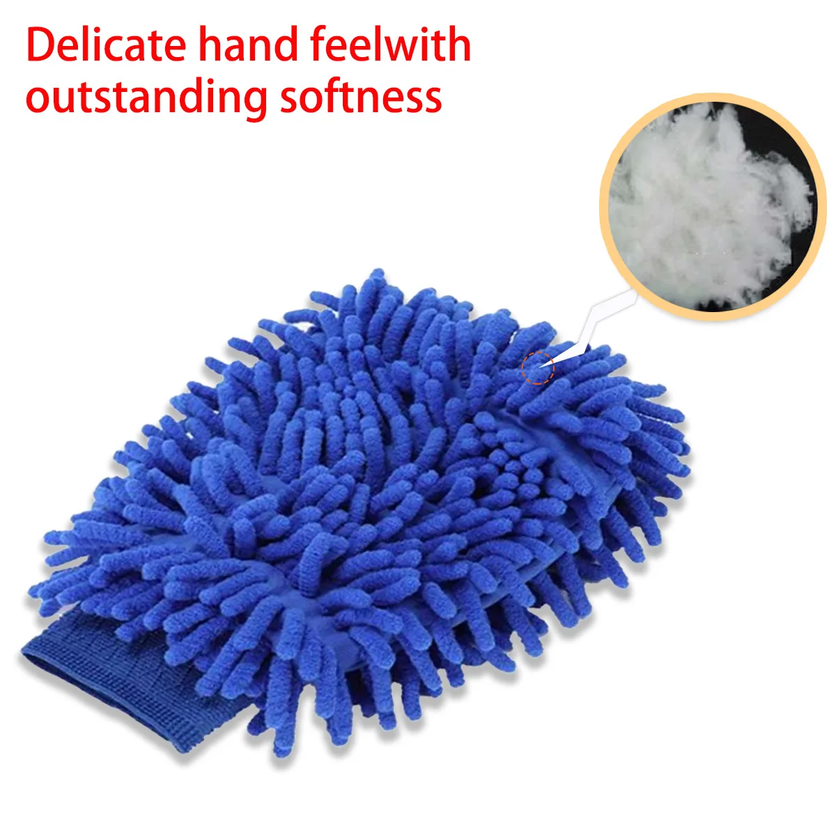 Guantes de lavado de coches lavables de microfibra de doble cara, guantes de limpieza para el cuidado del coche, paño de limpieza, toalla, guante, herramientas de limpieza Neil para nieve - imagen 2