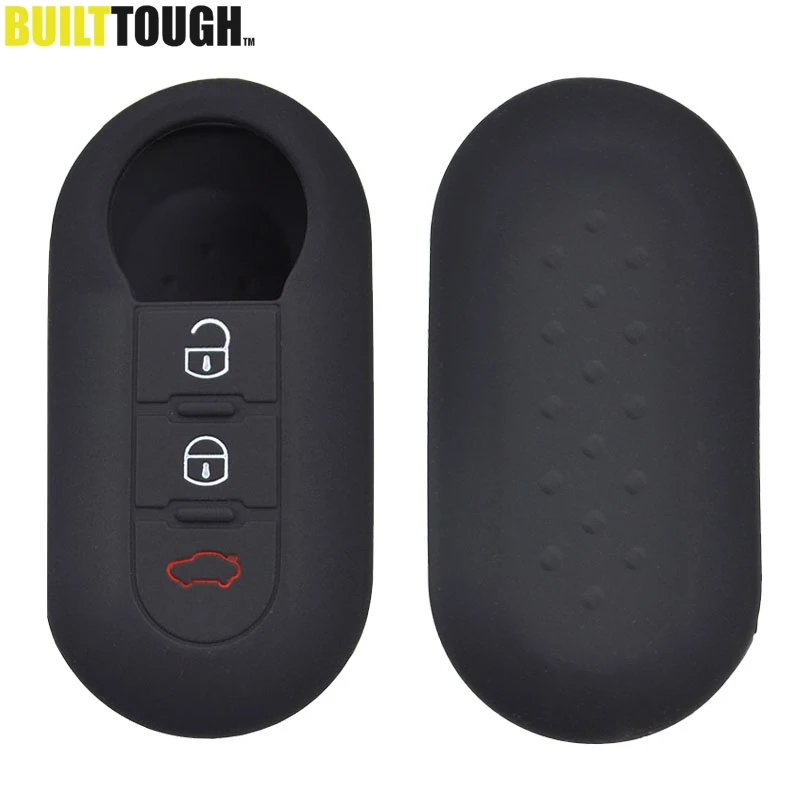 Funda de silicona para llave Fiat 500, Panda y Punto, 3 botones