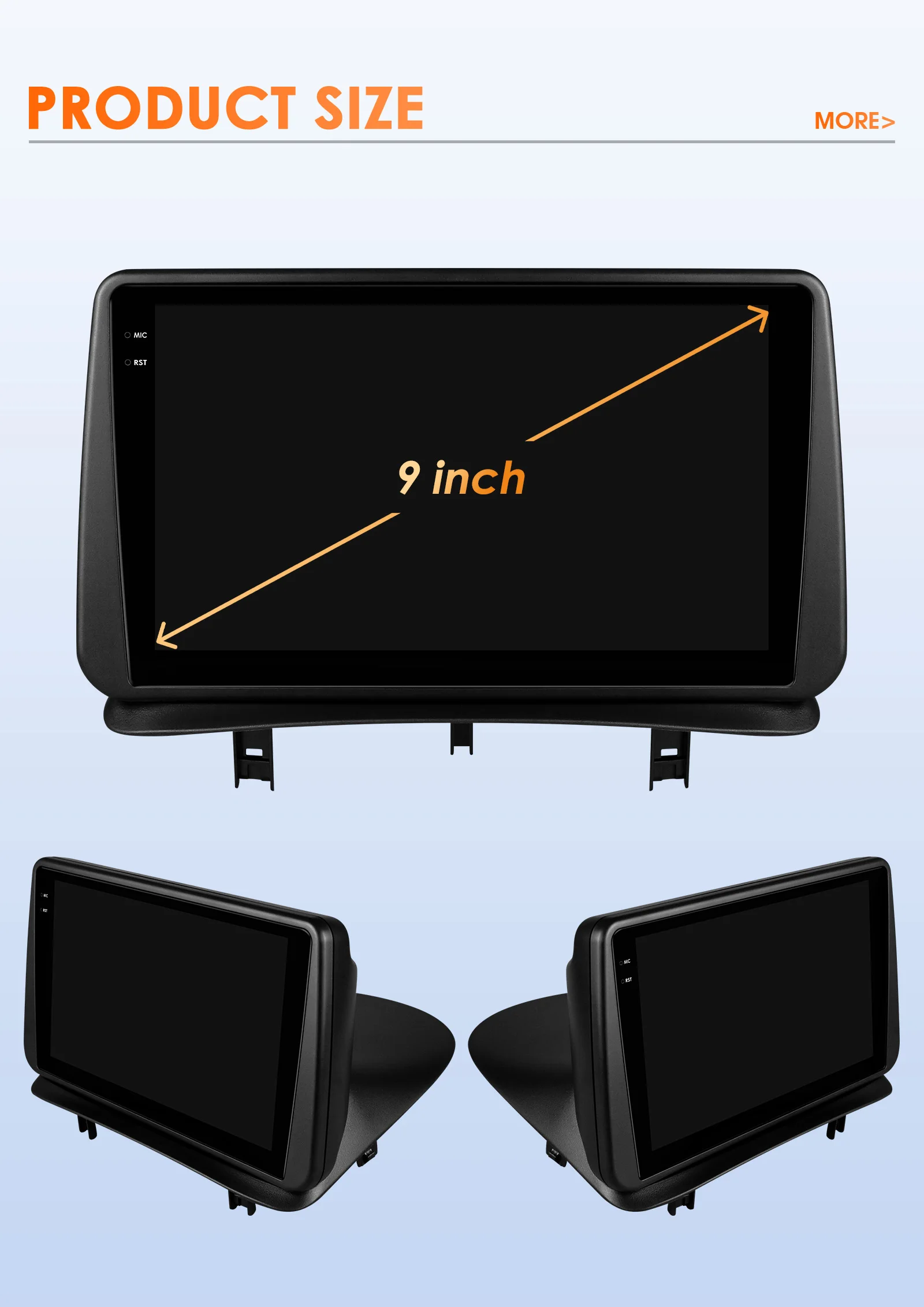 Hizpo Radio 2 DIN Android con CarPlay para Renault Clio III - imagen 4