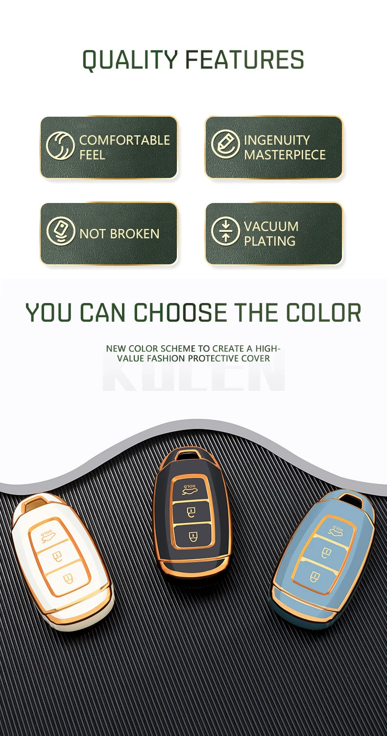 Funda de TPU blanca sobre llave