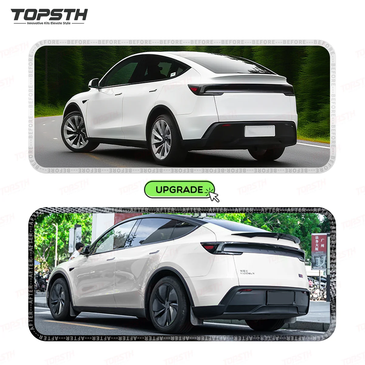 Juniper Alerón trasero en fibra de carbono para Model Y 2025+ Ducktail - imagen 2