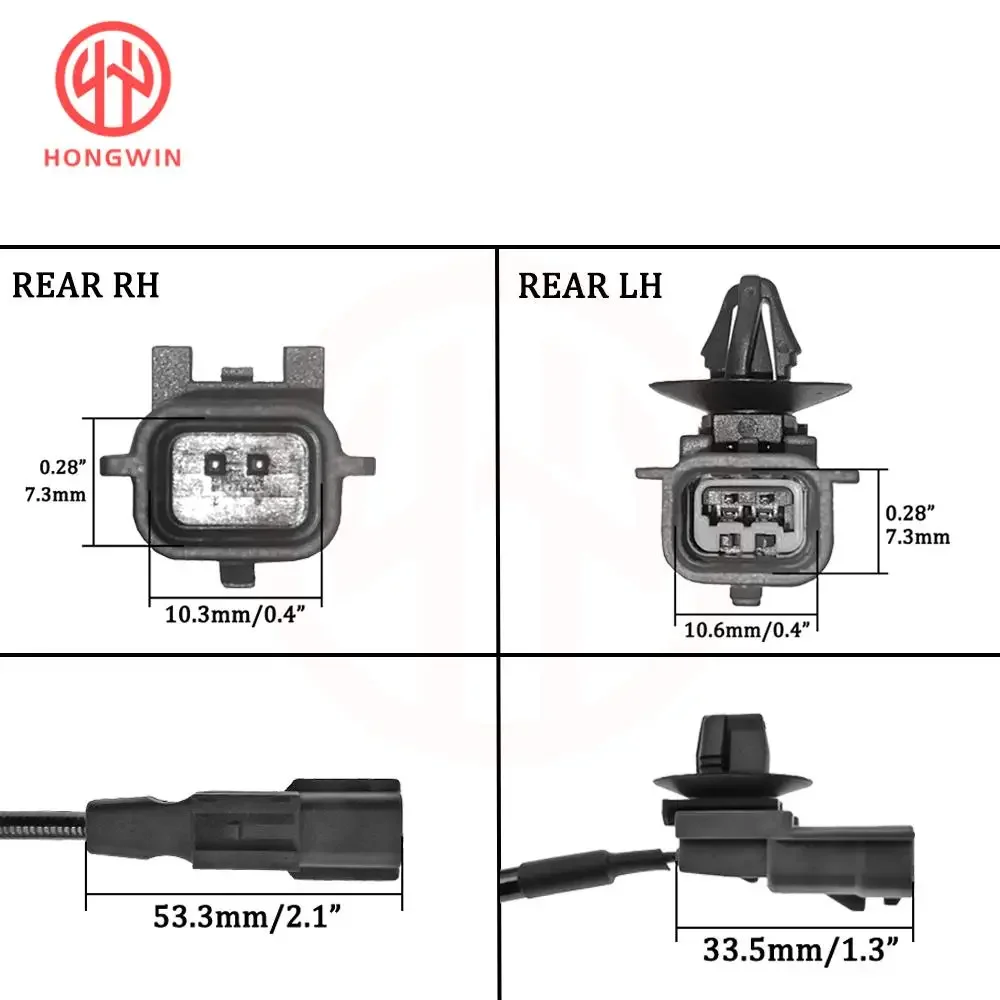 Sensor ABS de rueda delantero y trasero Nissan Versa 1.6 (2012-2019) - imagen 5