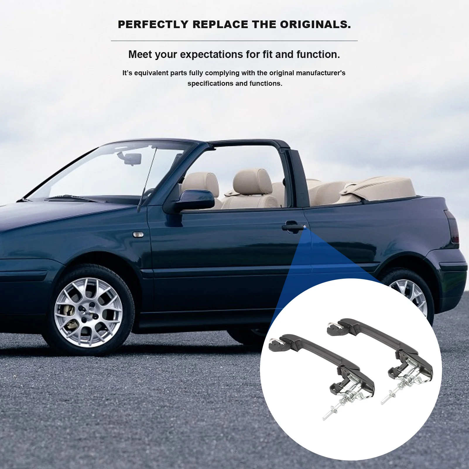Kit de cerraduras y bombín de arranque para VW Golf III Cabrio - imagen 5