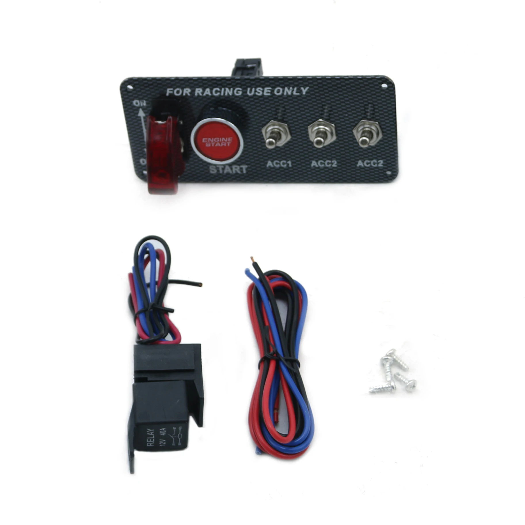 Panel interruptor de arranque LED universal para coche de competición - imagen 5