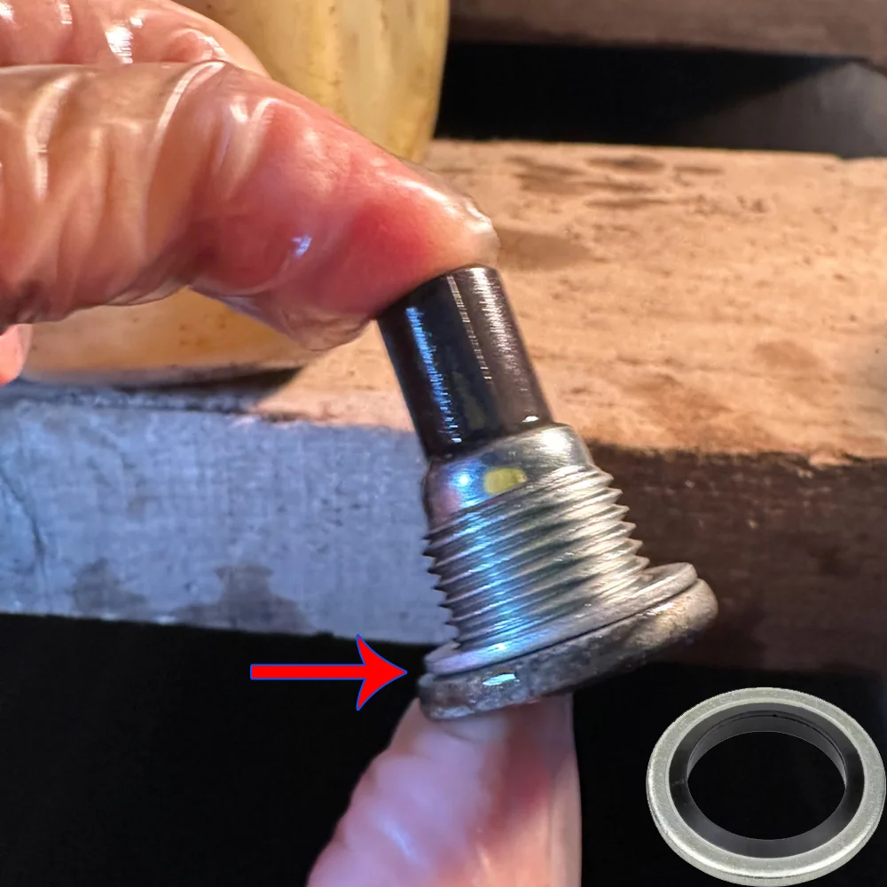 110265505 R 2 uds tapón de drenaje de cárter de aceite de coche juntas de sellado anillos arandela para Renault Clio Duster Espace Fluence Logan Scenic Pulse - imagen 3