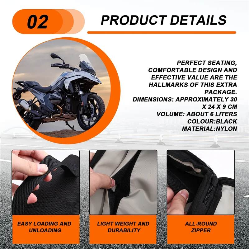 Bolsa depósito BMW R1300GS 2023 – Funda superior Vario - imagen 3