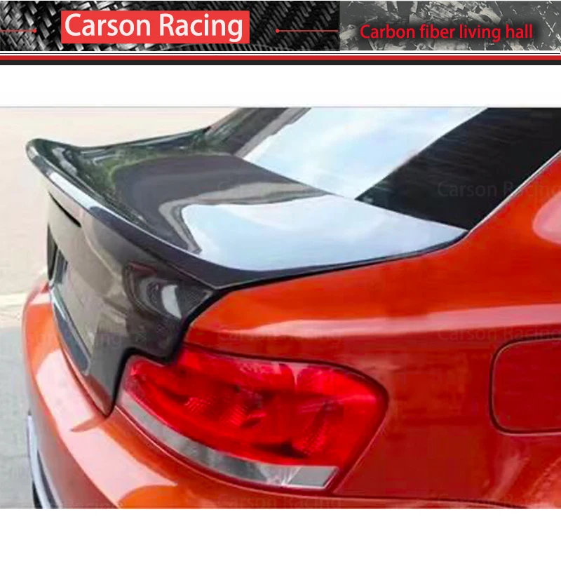 E82 para BMW E82 CSL maletero 2008-2013 alerón trasero de fibra de carbono húmedo accesorios exteriores - imagen 3