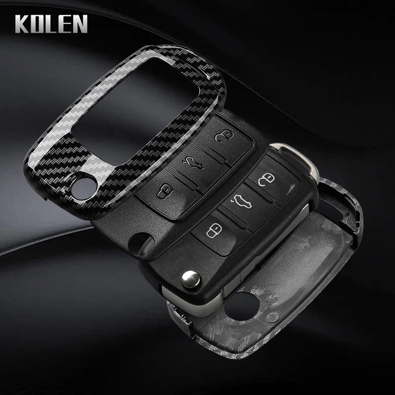 Funda llave coche VW efecto carbono ABS – Polo Golf Passat - imagen 5