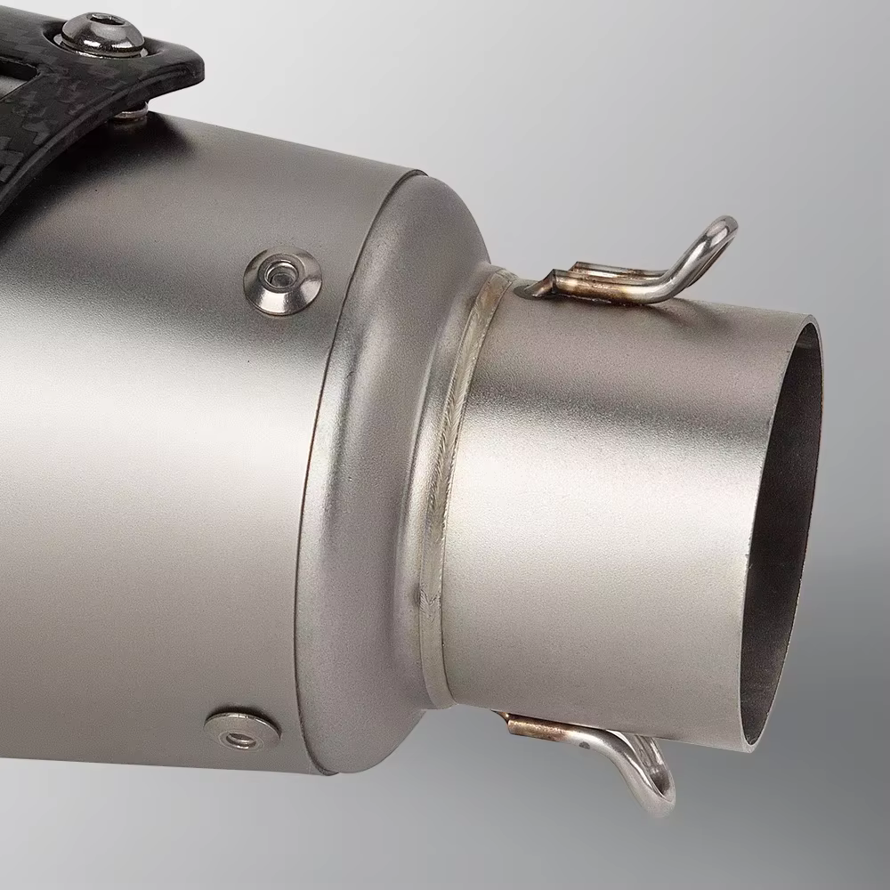 Silenciador de escape universal 51 mm en carbono para moto - imagen 4