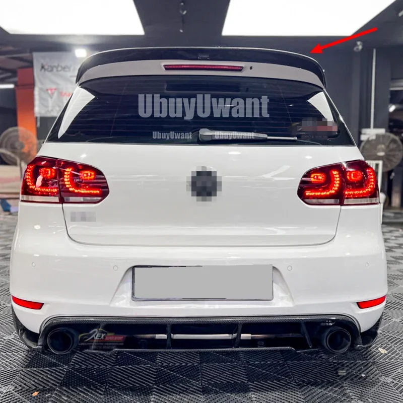 Alerón trasero tipo labio para VW Golf 6 MK6 GTI R20 2010-2013 - imagen 5