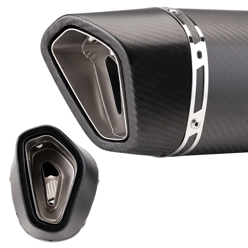 Tubo escape medio inox fibra carbono DB Killer CFMOTO 400NK 650NK - imagen 2