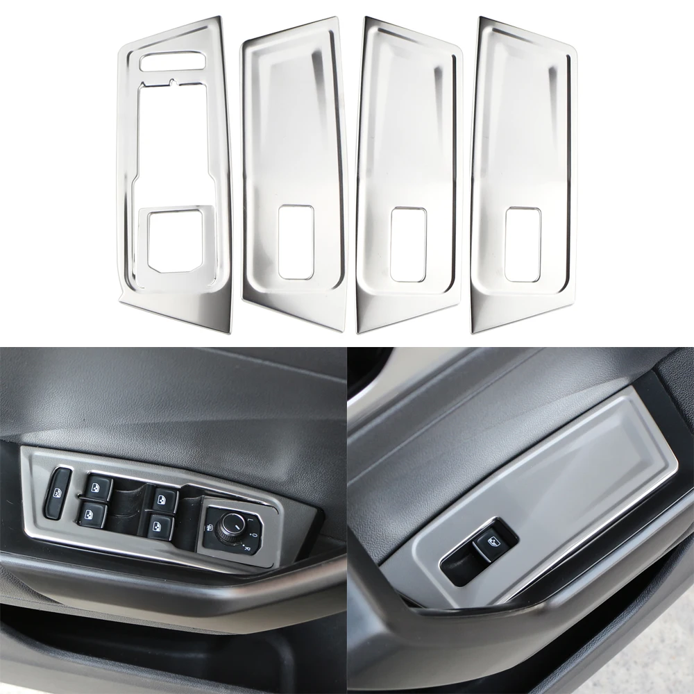 Embellecedor botones elevalunas acero inoxidable VW T-Roc LHD - imagen 2