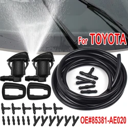 Para Toyota E120 Corolla Camry Sienna Avensis T25 Corsa XV30 Hilux limpiaparabrisas delantero de coche manguera de boquilla de limpiaparabrisas 85381AE020