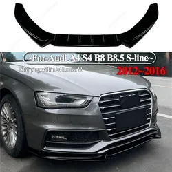 Splitter delantero Maxton Audi A4/S4 B8-B8.5 S line negro brillo
