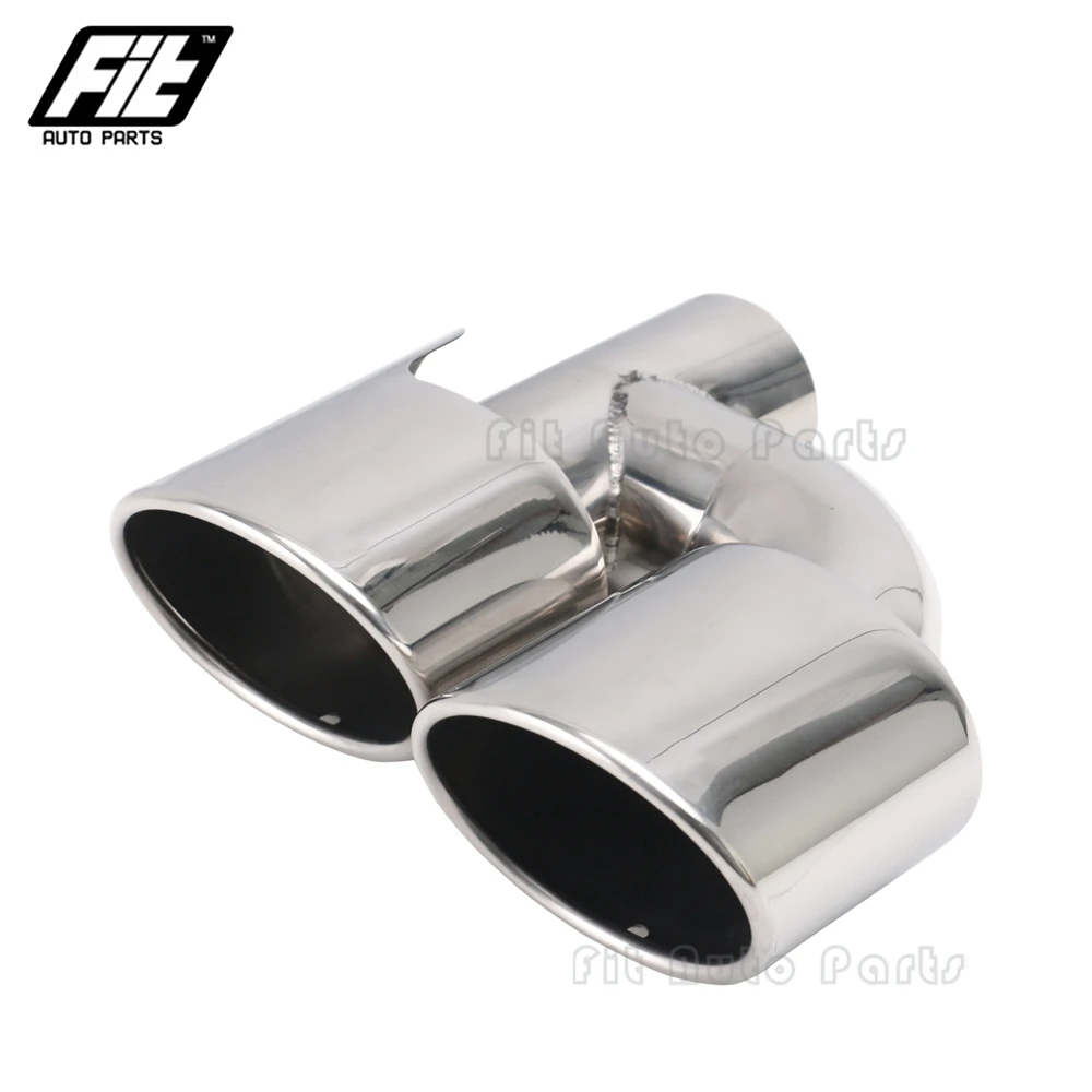 Puntas de escape dobles de 63 mm para Mercedes-Benz W204 C300/C63 - imagen 4
