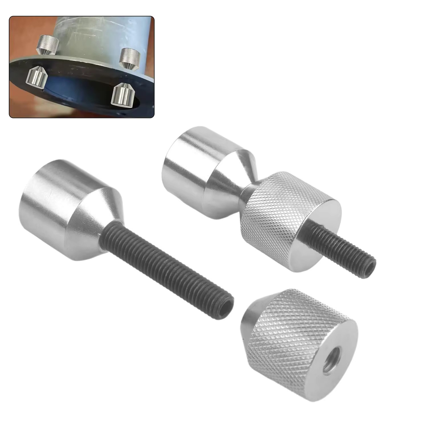 Kit pasadores brida acero inox doble orificio - 1-1/8" y 1-5/8" - imagen 3