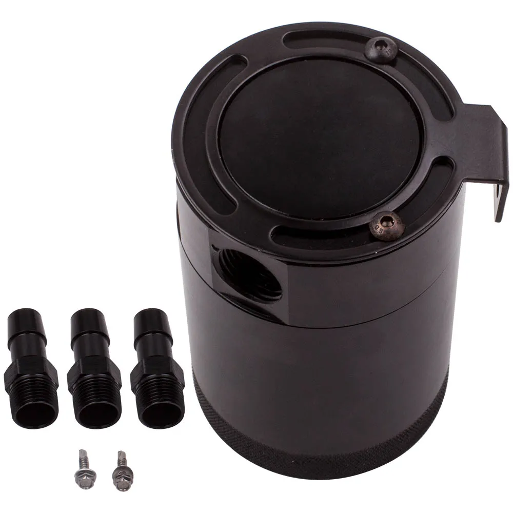 Separador de aceite universal catch can 3 puertos racing