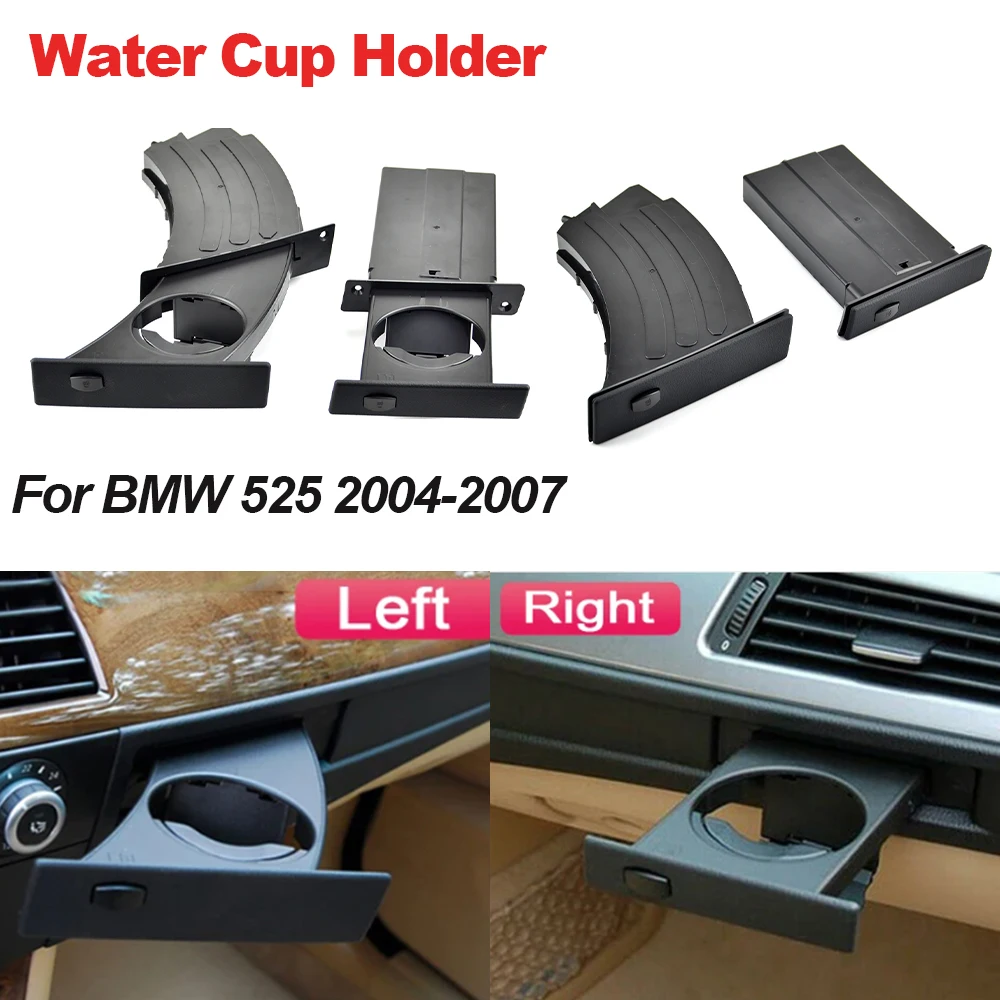 Portavasos BMW E60/E61 M5 Serie 5 – Par delantero negro - imagen 5