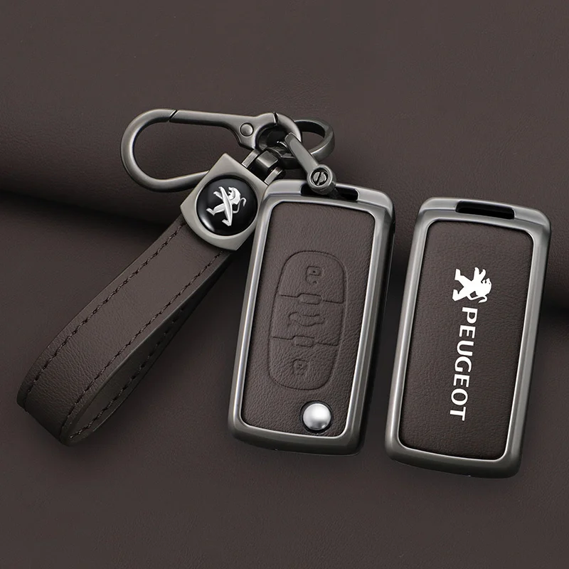 Funda llave Peugeot 207 307 308 407 3008 5008 – Carcasa aleación zinc