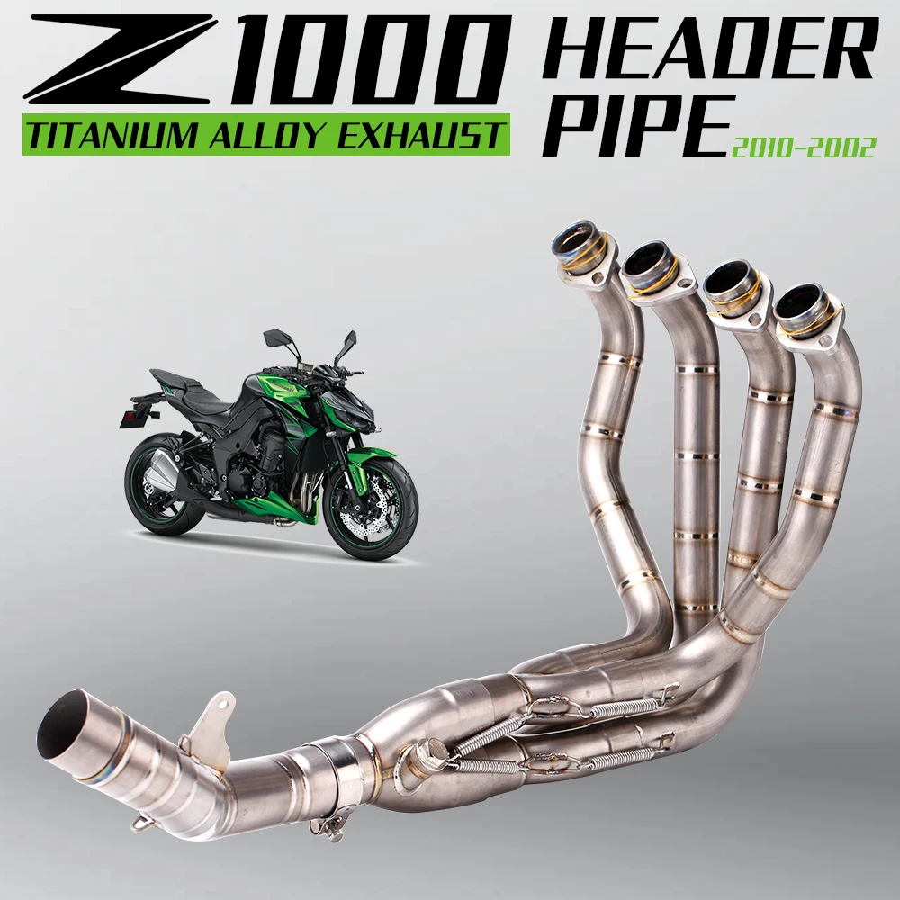 Escape deportivo 51mm Kawasaki Z1000 – tubo enlace frontal