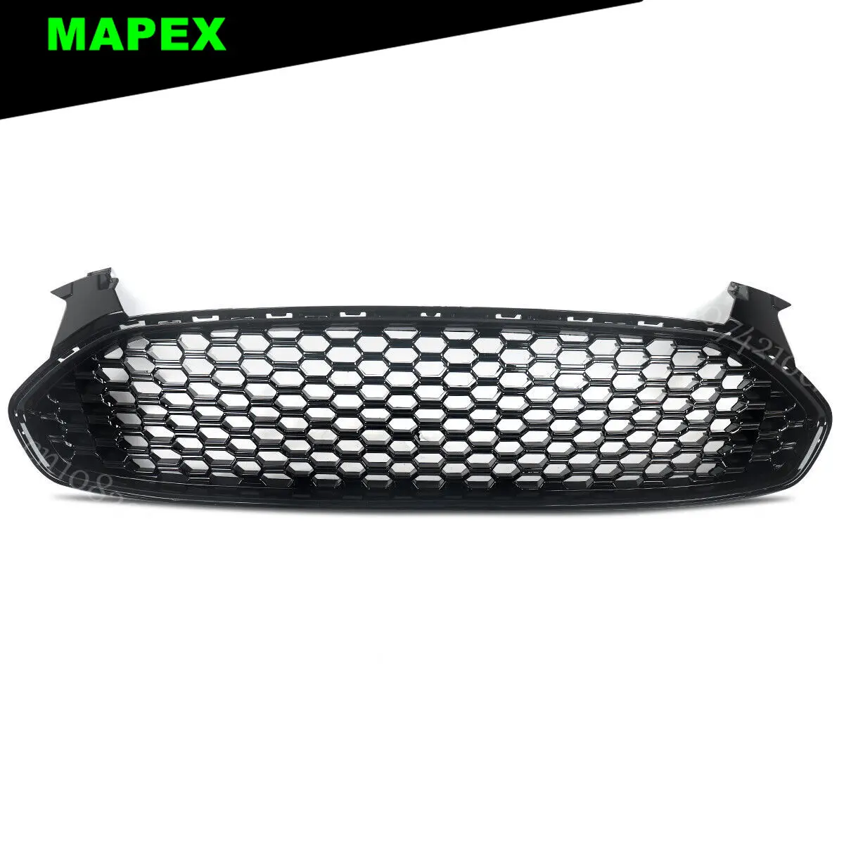 Rejilla frontal tipo panal negra brillante para Ford Fusion 2013-2017 - imagen 3