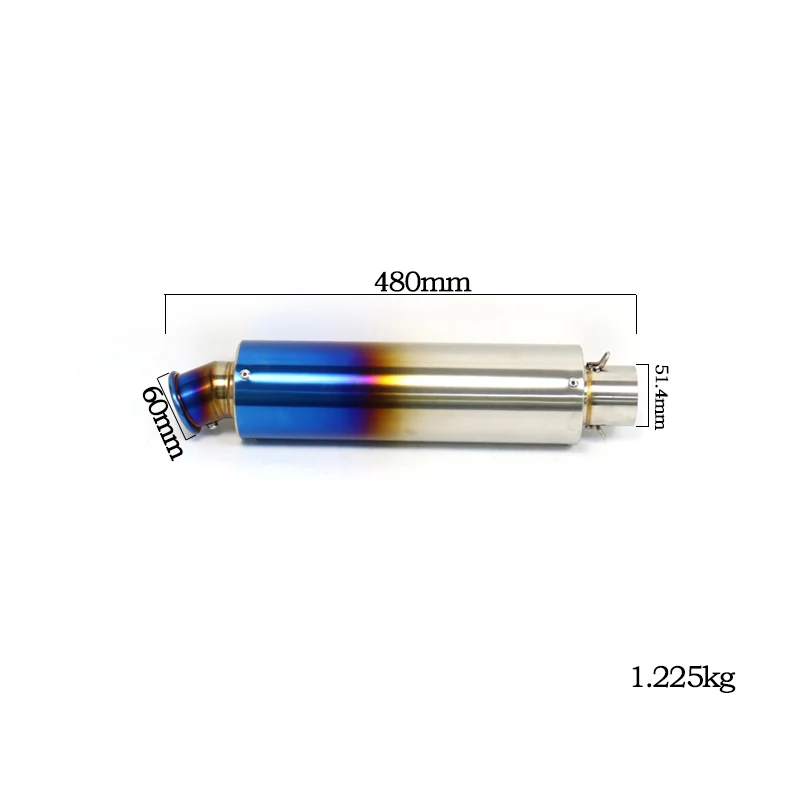 Tubo escape acero inoxidable con DB Killer – Benelli TRK 502 - imagen 2