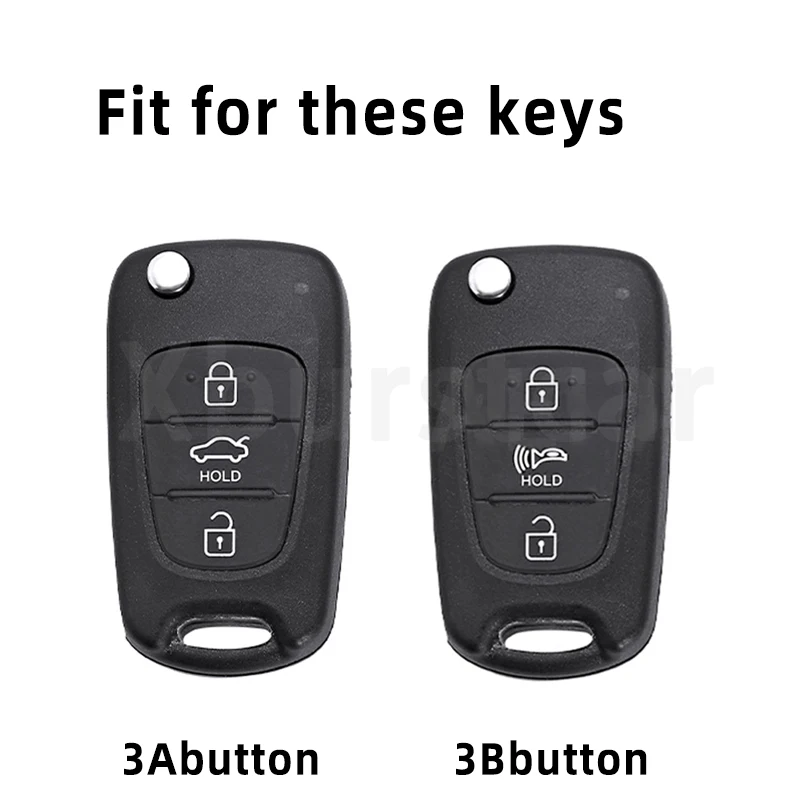 Funda TPU plegable llave coche 3 botones Hyundai I20 I30 Kia Rio - imagen 2