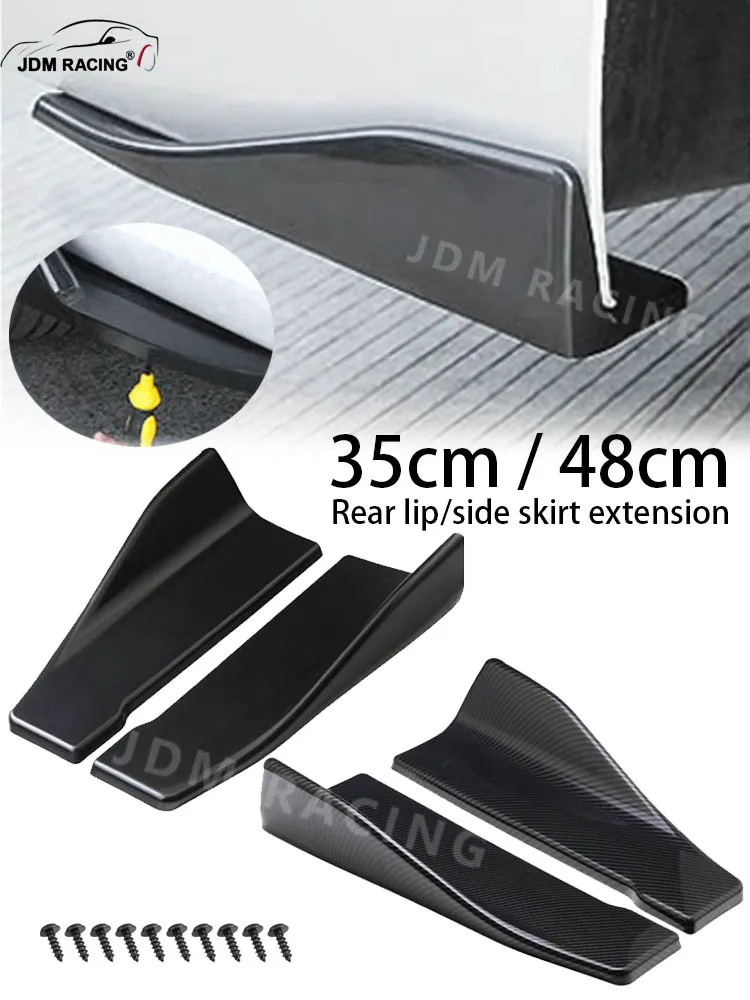 Alerón lateral JDM Racing negro brillante