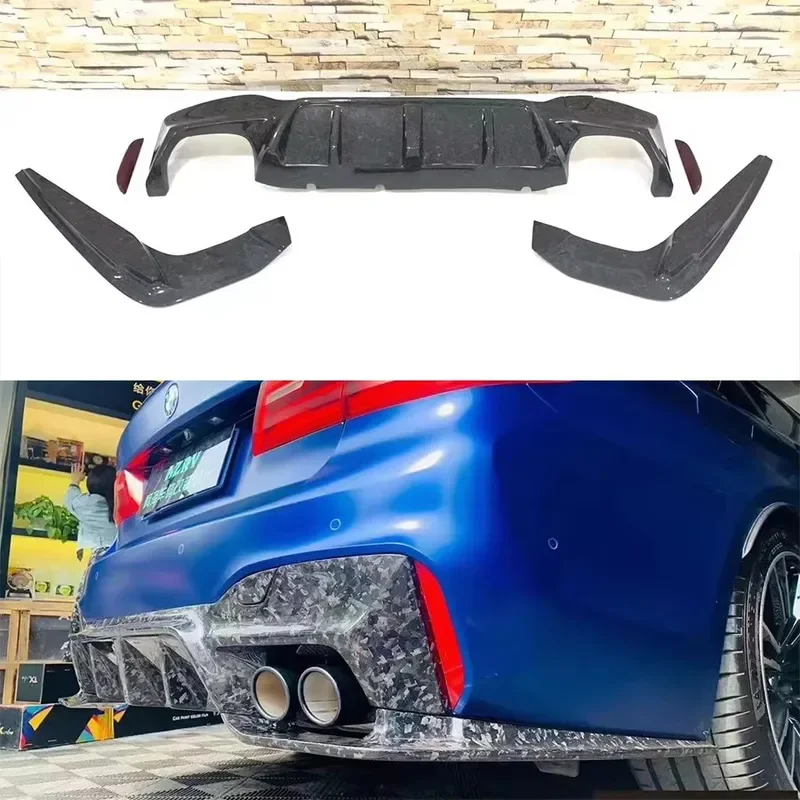 Kit labio trasero fibra de carbono deportivo para BMW M5 F90 G30 G38 - imagen 5