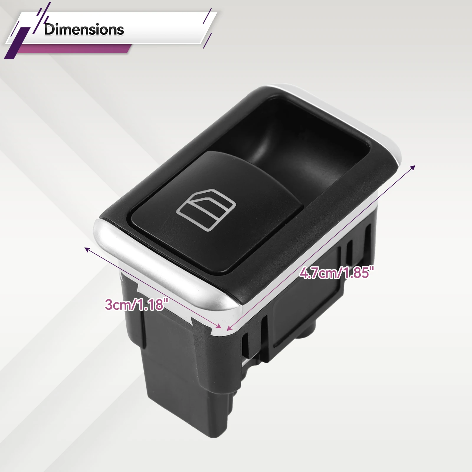 Interruptor ventana pasajero Mercedes Clase C E GLK W204 W212 W166 - imagen 5