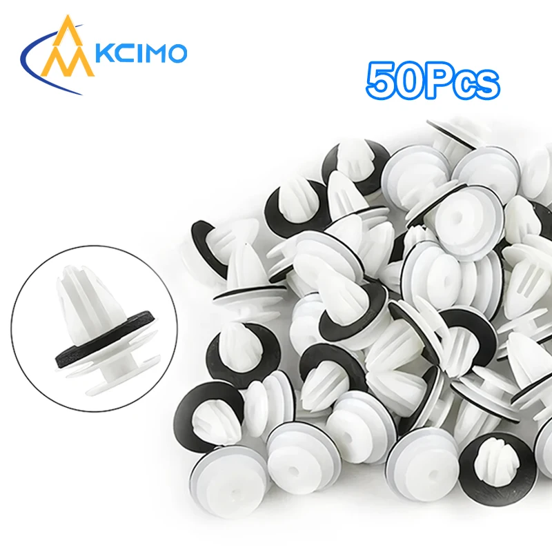 50 Uds. Parachoques de coche guardabarros Clip de sujeción automotriz Panel de puerta Interior de coche Clips de sujeción embellecedores de tarjeta accesorios generales de coche