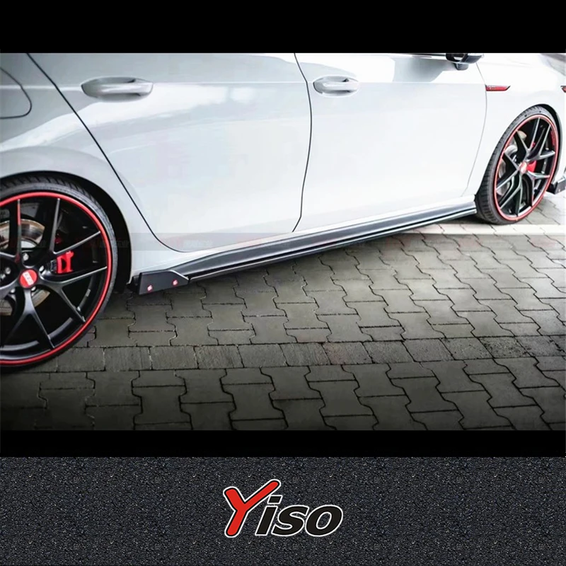 Para Volkswagen Golf 8GTI falda lateral de fibra de carbono 8GTI falda lateral de cercoración modificada MAX falda de fibra de carbono - imagen 2