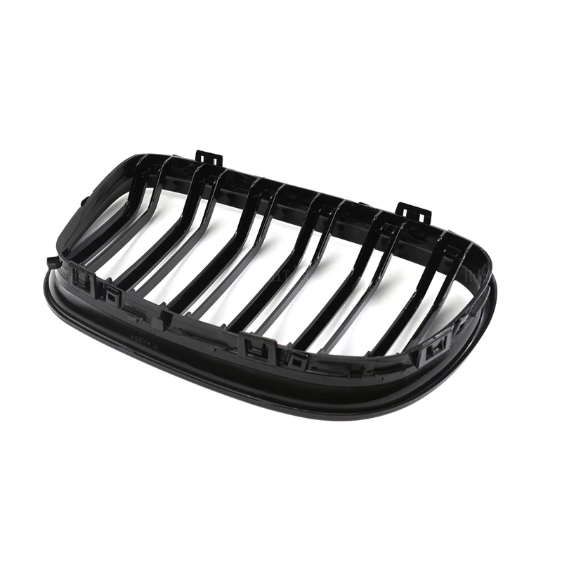 Rejilla frontal doble listón negro brillante BMW Serie 3 E90 E91 LCI - imagen 5