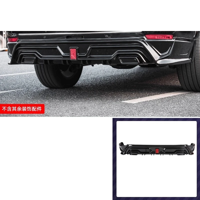 Labio delantero trasero con luces para tanque 500, Kit de carrocería negro de nuevo estilo modificado, alerón para coche, accesorios para automóvil - imagen 3